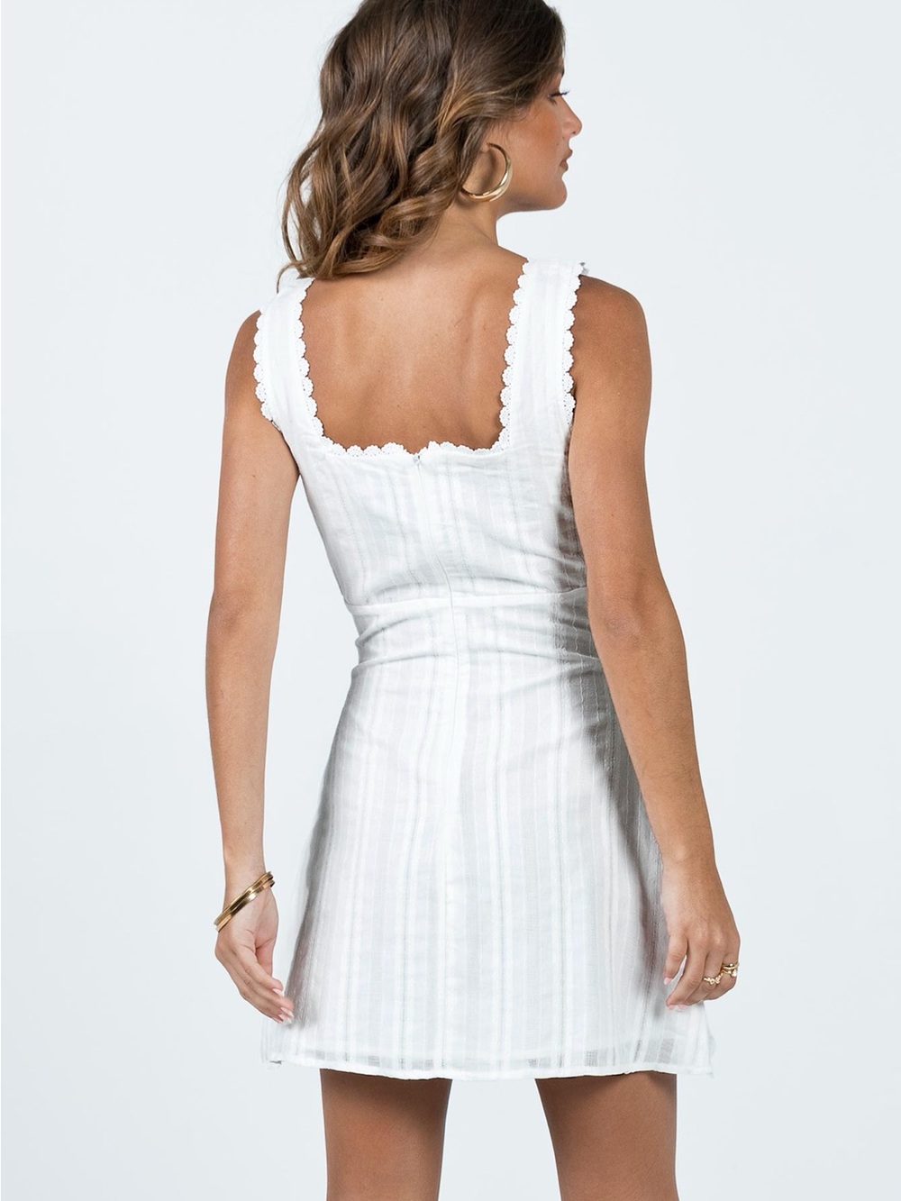 Princess Polly Dasha Mini Dress White - Picture 3 of 7